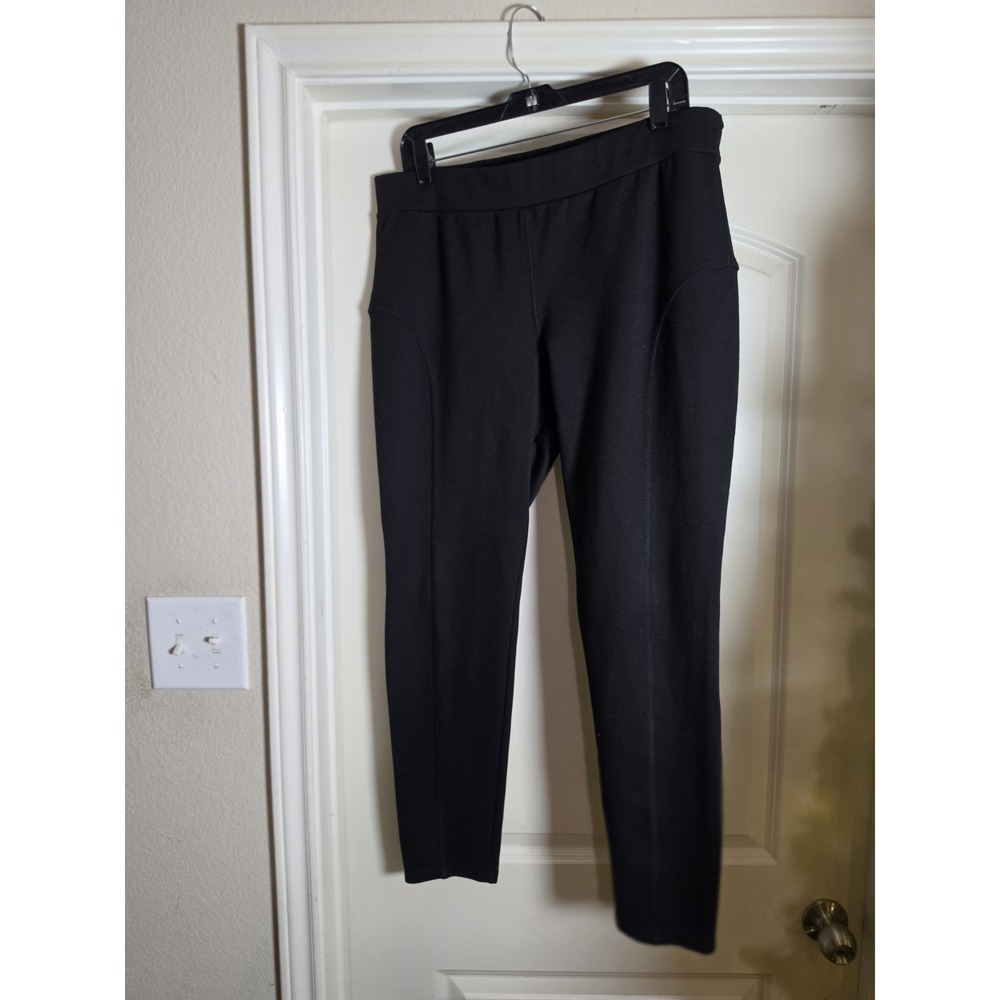 Michael Kors Women's Black Stretch Pull On Pants - XL